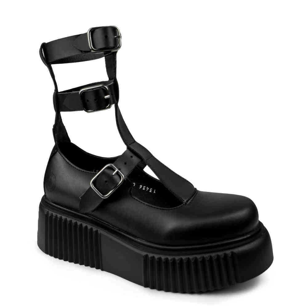 Altercore - Granda Vegan Bottes de plate-forme - Noir